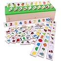 Toyshine Wooden Classification Sorting Box|Montessori Toys for Toddlers Learning Educational Activities Preschool Kindergarten Games Autism Toys Motor Skills STEM for Girls Boys 2-4 Year Old, 80 Pcs