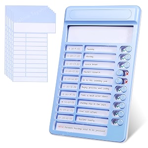 Toyshine Portable Self-Discipline Chores ChartSchedule Tracker with