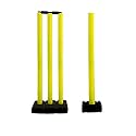 Toyshine PVC Wickets (4 Pc) Set with 2 Stands and 2 Bails Color May Vary SSTP