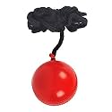 Toyshine Rubber Practice Hanging Ball, (Red) Standard Size - Cricket