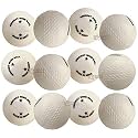 Toyshine SSTP - B PVC Cricket Wind Balls for Practice Beach Indoor Outdoor (White) - Pack of 12 (Regular Size)