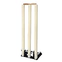 Toyshine Wooden Stumps Set with Heavy Duty Spring Stand Base, Color Vay Mary SSTP