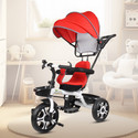 TOYSHOPPEE Kids Canopy Tricycle with Soft SeatFront-Back