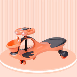 toyshoppee magic swing car with music360 degree rotating handle ride on for kids with rideons  wagons non battery operated ride on