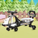 TOYSHOPPEE Magic Swing Car with Music|360 Degree Rotating Handle | for Kids with Rideons & Wagons Non Battery Operated Ride On (Green)