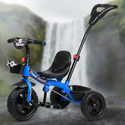 TOYSHOPPEE Stylish Tricycle with Back Puch Handle,Storage Basket and Safety Belt Blue Trike for Boys and Girls Age Group 2 to 5 Years Tricycle Tricycle (Blue)