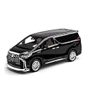 Play Car 1 18 Alpha Model Car Sports Car Exclusive Alloy Metal Pull Back Car Diecast Metal Pullback Toy Car with Openable Doors &amp; Light Music Toys for Kids - Black