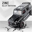 Play Car 1 18 M-Benz Brabus 800 Model Car Sports Car Exclusive Alloy Metal Pull Back Die-Cast Car Diecast Metal Pullback Toy Car with Openable Doors &amp; Light Music Toys for Kids - Black