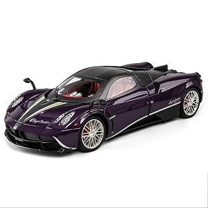 play car 1 18 pagani model car sports car exclusive alloy metal pull back die-cast car diecast metal pullback toy car with openable doors amp light music toys for kids - purple