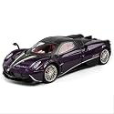 Play Car 1 18 Pagani Model Car Sports Car Exclusive Alloy Metal Pull Back Die-Cast Car Diecast Metal Pullback Toy Car with Openable Doors &amp; Light Music Toys for Kids - Purple