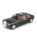 Play Car 1 18 Rolls-Royce Phantom Model Car Sports Car Exclusive Alloy Metal Pull Back Die-Cast Car Diecast Metal Pullback Toy Car with Openable Doors &amp; Light Music Toys for Kids - Black