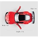 Play Car 1 22 Big T Supra GR LBWK Model Car Sports Car Exclusive Alloy Metal Pull Back Die-Cast Car Diecast Metal Pullback Toy Car with Openable Doors &amp; Light Music Toys for Kids - Red