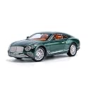 Play Car 1 24 Bentley Continental Model Car Sports Car Exclusive Alloy Metal Pull Back Die-Cast Car Diecast Metal Pullback Toy Car with Openable Doors &amp; Light Music Toys for Kids - Green