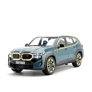 play car 1 24 bmw xm model car sports car exclusive alloy metal pull back die-cast car diecast metal pullback toy car with openable doors amp light music toys for kids - sky blue