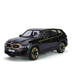 play car 1 24 bmw xm model car sports car exclusive alloy metal pull back die-cast car diecast metal pullback toy car with openable doors amp light music toys for kids - black