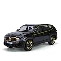 Play Car 1 24 BMW Xm Model Car Sports Car Exclusive Alloy Metal Pull Back Die-Cast Car Diecast Metal Pullback Toy Car with Openable Doors &amp; Light Music Toys for Kids - Black