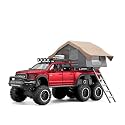 Play Car 1 24 Ford Raptor F150 Rv Model Car Sports Car Alloy Metal Pull Back Car Diecast Metal Pullback Toy Car with Openable Doors &amp; Light Music Toys for Kids - Red