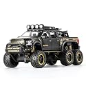 Play Car 1 24 Ford Raptor Model Car Sports Car Alloy Metal Pull Back Die-Cast Car Diecast Metal Pullback Toy Car with Openable Doors &amp; Light Music Toys for Kids - Black