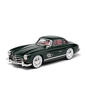 play car 1 24 m-benz 300sl model car sports car exclusive alloy metal pull back die-cast car diecast metal pullback toy car with openable doors amp light music toys for kids - green
