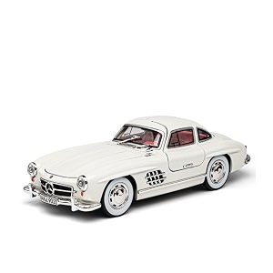 play car 1 24 m-benz 300sl model car sports car exclusive alloy metal pull back die-cast car diecast metal pullback toy car with openable doors amp light music toys for kids - white