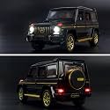 Play Car 1 24 M-Benz G63 Model Car Sports Car Exclusive Alloy Metal Pull Back Die-Cast Car Diecast Metal Pullback Toy Car with Openable Doors &amp; Light Music Toys for Kids - Black
