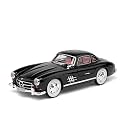 Play Car 1 24 M-Benz 300Sl Model Car Sports Car Exclusive Alloy Metal Pull Back Die-Cast Car Diecast Metal Pullback Toy Car with Openable Doors &amp; Light Music Toys for Kids - Black