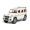 Play Car 1 24 M AMG G63 G KLESSA Toy Car Metal Pull Back Diecast Car with Openable Door and Sound Light, Gifts Toys for Kids【 White 】