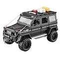 Play Car 1 24 M-Benz G550 4 * 4 Model Car Sports Car Exclusive Alloy Metal Pull Back Die-Cast Car Diecast Metal Pullback Toy Car with Openable Doors &amp; Light Music Toys for Kids - Black