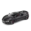 Play Car 1 24 Mclaren 720S Convertible Model Car Alloy Metal Pull Back Die-Cast Car Diecast Metal Pullback Toy Car with Openable Doors &amp; Light Music Toys for Kids - Black