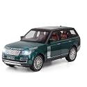 Play Car 1 24 Range Rover Model Car Sports Car Exclusive Alloy Metal Pull Back Die-Cast Car Diecast Metal Pullback Toy Car with Openable Doors &amp; Light Music Toys for Kids - Green