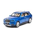 Play Car 1 24 Rolls-Royce Cullinan Model Model Car Sports Car Alloy Metal Pull Back Car Diecast Metal Pullback Toy Car with Openable Doors &amp; Light Music Toys for Kids - Blue
