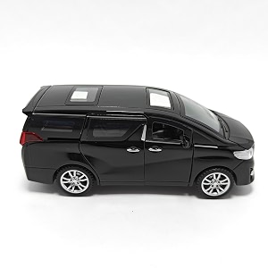 play car 1 32 alphard model car sports car exclusive alloy metal pull back die-cast car diecast metal pullback toy car with openable doors amp light music toys for kids - black