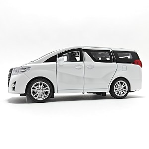 play car 1 32 alphard model car sports car exclusive alloy metal pull back die-cast car diecast metal pullback toy car with openable doors amp light music toys for kids - white