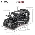 Play Car 1 32 Brabus 700 Model Car Sports Car Exclusive Alloy Metal Pull Back Die-Cast Car Diecast Metal Pullback Toy Car with Openable Doors &amp; Light Music Toys for Kids - White
