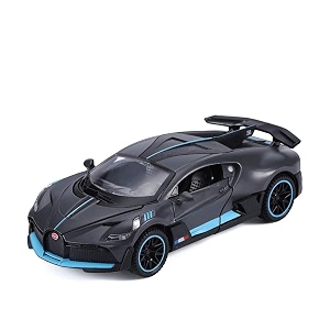 play car 1 32 bugatti divo model car sports car exclusive alloy metal pull back die-cast car diecast metal pullback toy car with openable doors amp light music toys for kids - black
