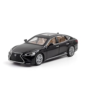play car 1 32 lexus ls500h model car sports alloy metal pull back die-cast car diecast metal pullback toy car with openable doors amp light music toys for kids - black