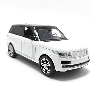 play car 1 32 range rover toy car metal pull back diecast car with openable door and sound light gifts toys for kidswhite