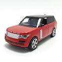 Play Car 1 32 Range Rover Toy Car Metal Pull Back Diecast Car with Openable Door and Sound Light, Gifts Toys for Kids【Red】