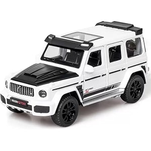 play car die cast metal toy car 1 32 scale g wagon diecast pullback toy car with openable doors amp light music car for kids best toys gifts toys for boy - white