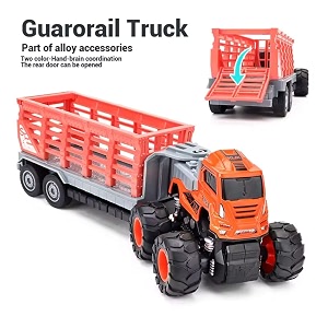 play car truck toys diecast alloy friction powered animals carrier truck toy - perfect for kids39 imaginative play and collectors - multicolor