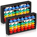 Toyvian 2PCS Plastic Abacus Soroban Calculator Plastic Abacus Math Learning Educational Toys for Children Calculation