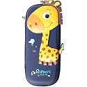 Giraffe Pencil Box for Girls and Boys � Cute EVA Pencil Boxes for Girls with Multi- Compartments � Kids Stationery Box, Pen Box Organizer with Zipper Storagee (Cute Giraffe Pencil CASE)