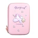 Unicorn 3D Cover Pencil Case Compass with Compartments, School Supply Organizer for Students, Stationery Box, Cosmetic Zip Pouch Bag (Unicorn Pencil CASE)