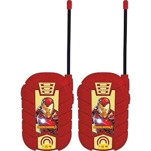 toyzone walkie talkie  extendable antenna  effective communication interphone  2 way radio toy  walkie talkie set for kids iron man walkie talkie