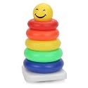 TOYZTREND Junior Smiley Stacking Multicolour 5 Rings for Toddlers & Musical Dwani Tarang Xylophone for Kids (Assorted Colours),Pack of 2, 10 Pieces