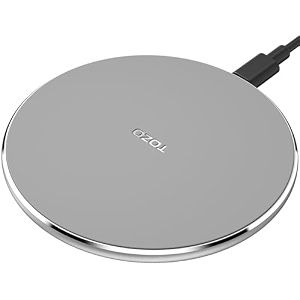tozo w1 wireless charger10w qi-certified fast chargingpad with aviation aluminum computer numerical control technology compatible for iphone 14 13 12 seriessamsunggalaxy seriesno ac adapterwhite