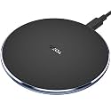 TOZO W1 Wireless Charger 15W Fast Charging Pad Thin Aviation Aluminum Computer Numerical Control Technology Royal Blue (NO AC Adapter)