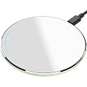 TOZO W1 Wireless Charger,10W Qi-Certified Fast ChargingPad With Aviation Aluminum Computer Numerical Control Technology Compatible For Iphone 14 13 12 Series,SamsungGalaxy Series(No Ac Adapter),White