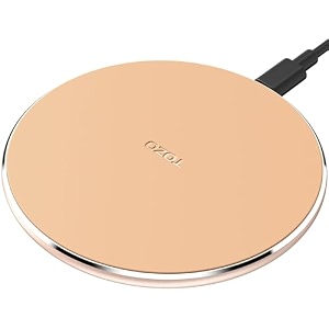 tozo w1 wireless charger10w qi-certified fast chargingpad with aviation aluminum computer numerical control technology compatible for iphone 14 13 12 seriessamsunggalaxy seriesno ac adapterwhite