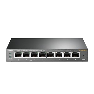 tp-link 8-port gigabit poe web managed easy smart switch with 4 poe ports tl-sg108pe